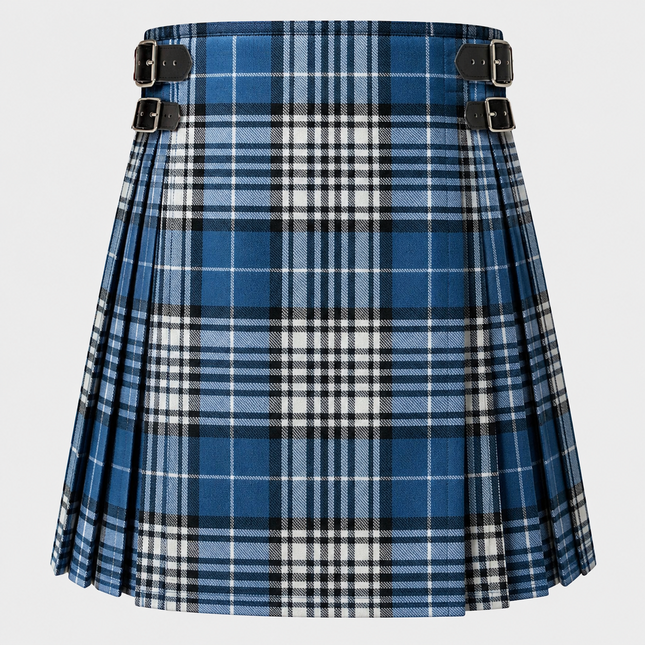 Napier Tartan Kilt featuring authentic Scottish clan tartan with traditional pleated Highland design