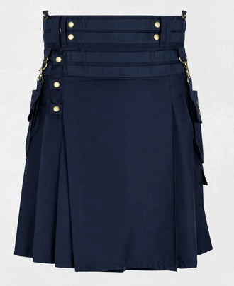navy blue kilt