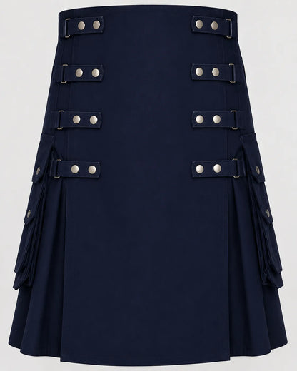 navy blue kilt