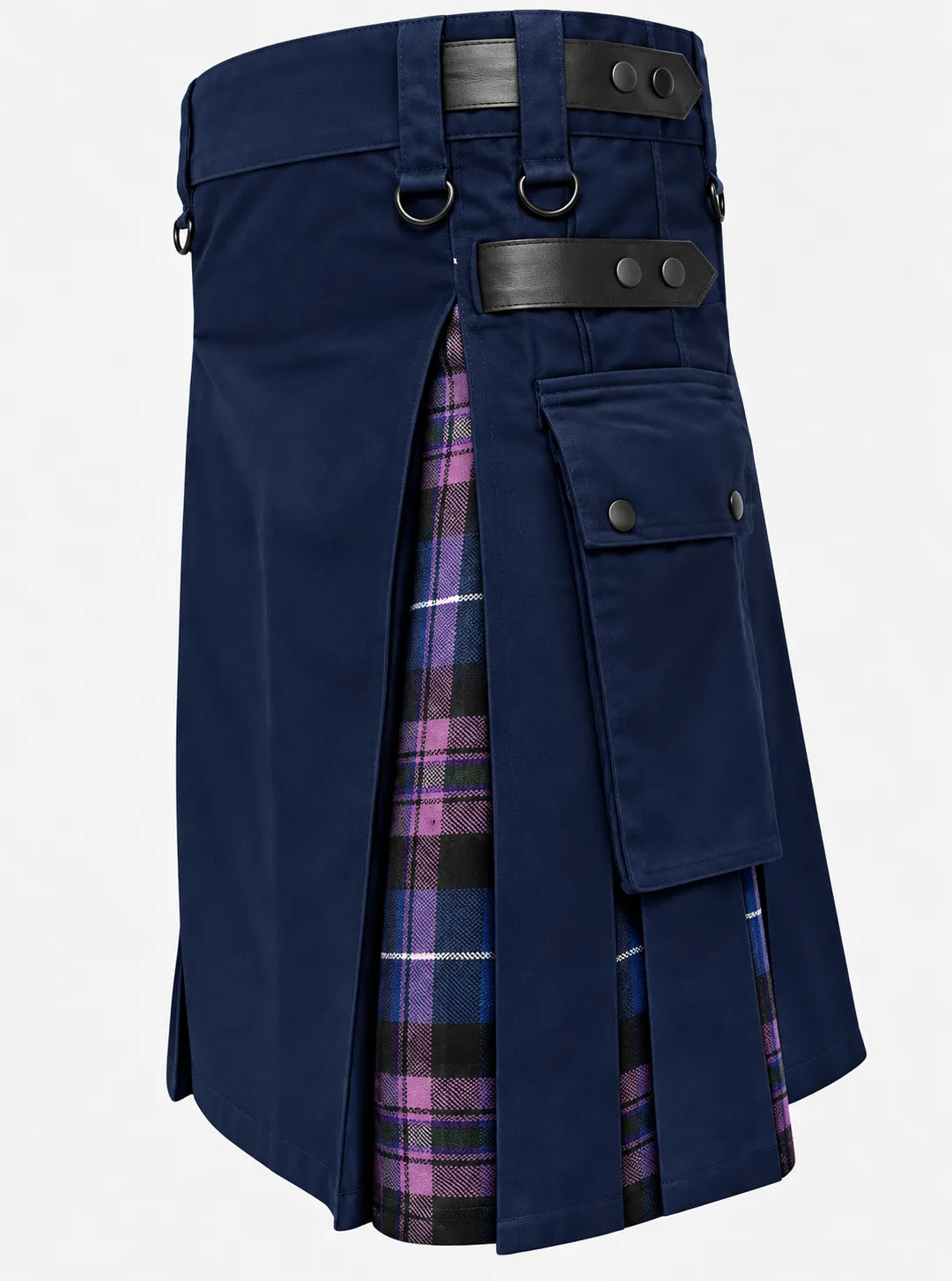 Navy blue kilt