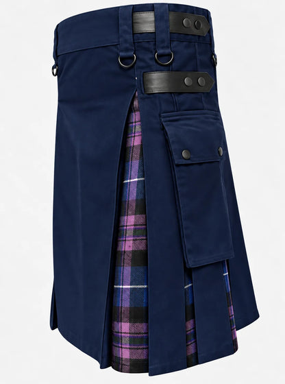 Navy blue kilt
