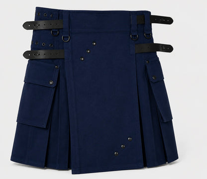 navy blue kilt