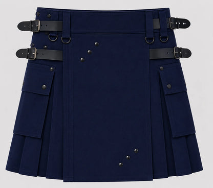 navy blue kilt