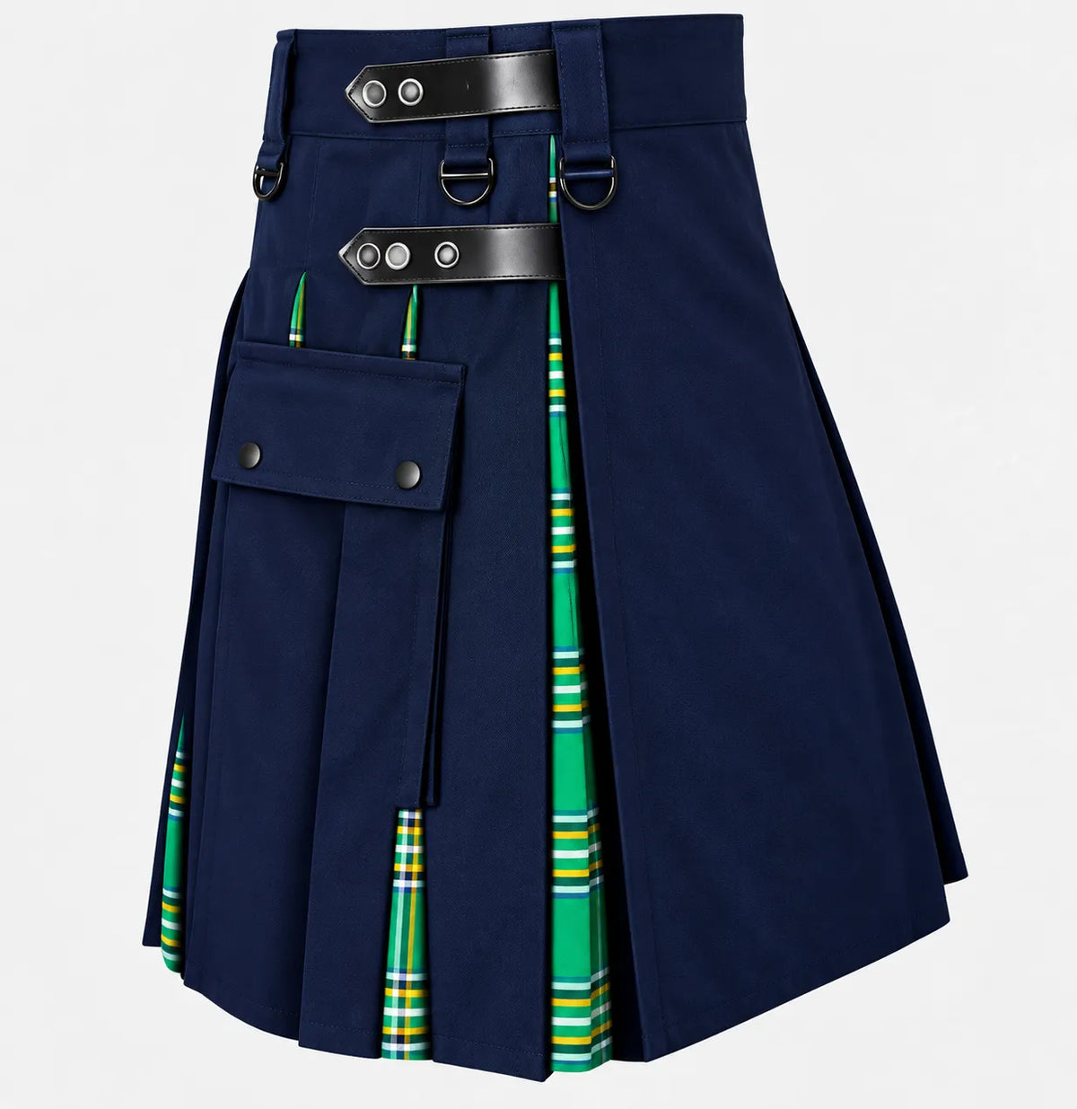 navy blue kilt