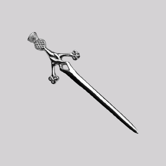 Deluxe Chrome Scottish Thistle Head Kilt Pin for Highland Formal Dress
Character Count