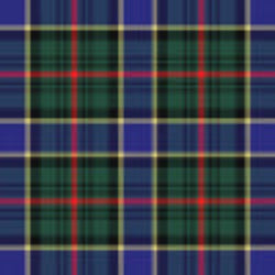 Ogilvie Modern tartan displayed in Scottish Highland wear style featuring bold plaid pattern with rich colors and modern clan design