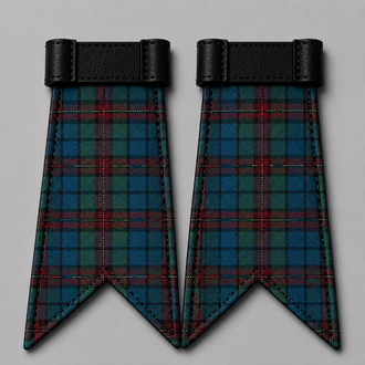 Orkney Clan tartan flashes accessory for Scottish kilt hose and traditional Highland dress wear