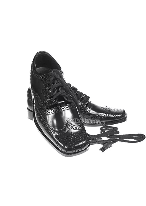 Premium Quality Scottish Black Ghillie Brogues for Sale