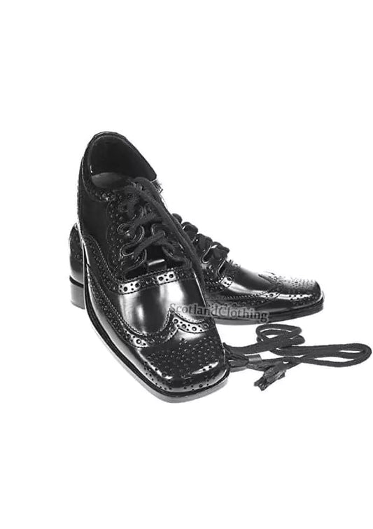 Premium Quality Scottish Black Ghillie Brogues for Sale