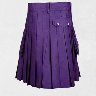 Premium Scottish Utility Kilt Design – Back with Pleats and Reinforced Details