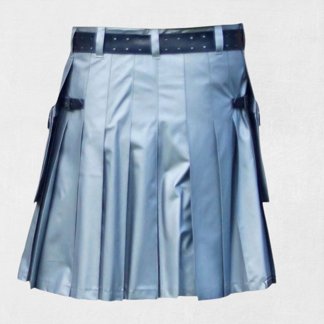 Hand-Made Modern Utility Kilt – Rear View with Clean, Tailored Design