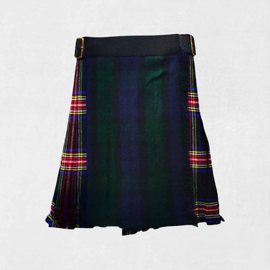 Black Watch & Black Stewart Women’s Tartan Kilt – Premium Style