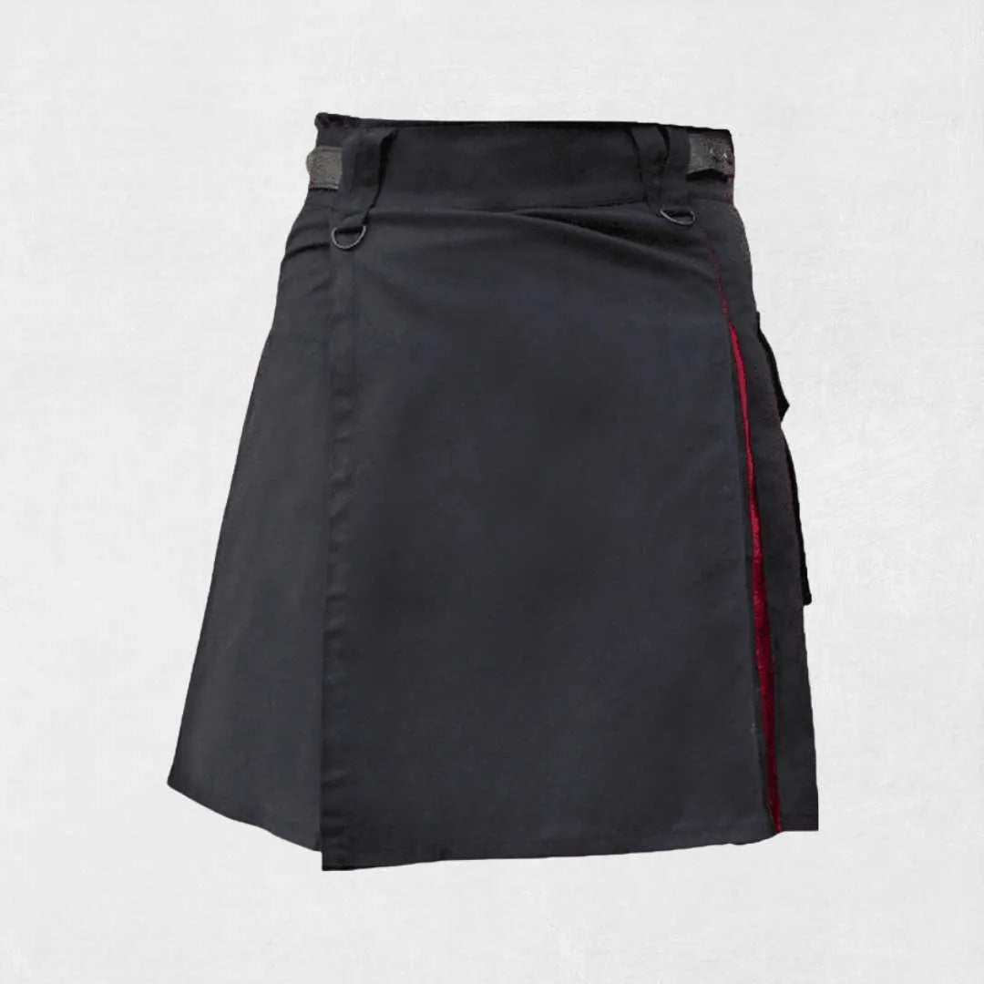 Traditional Scottish women’s hybrid kilt with tartan pleats