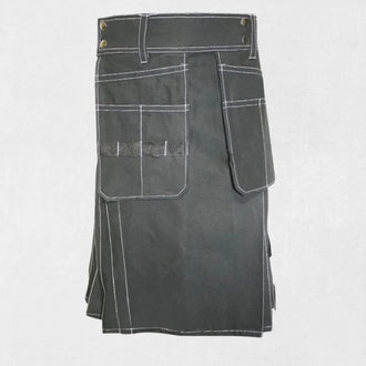 Premium Quality Hand Made Scottish Utility Kilt with adjustable straps and multiple utility pockets
