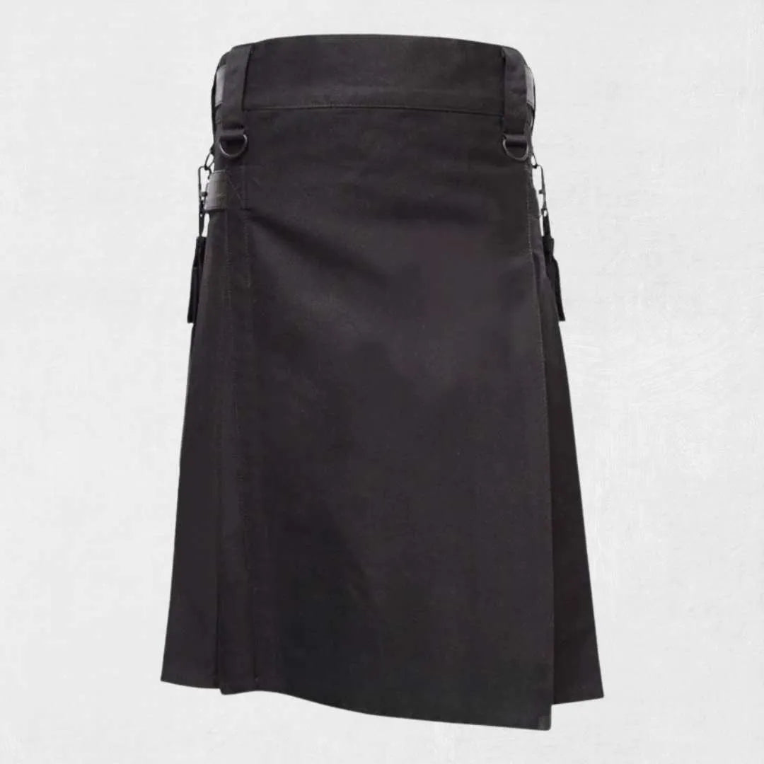 Premium Traditional Scottish Utility Kilt with cotton fabric and pockets
