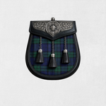 Premium Black Watch Tartan Sporran – Scottish Quality