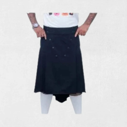 Premium black tuxedo kilt for men – formal Scottish outfit
