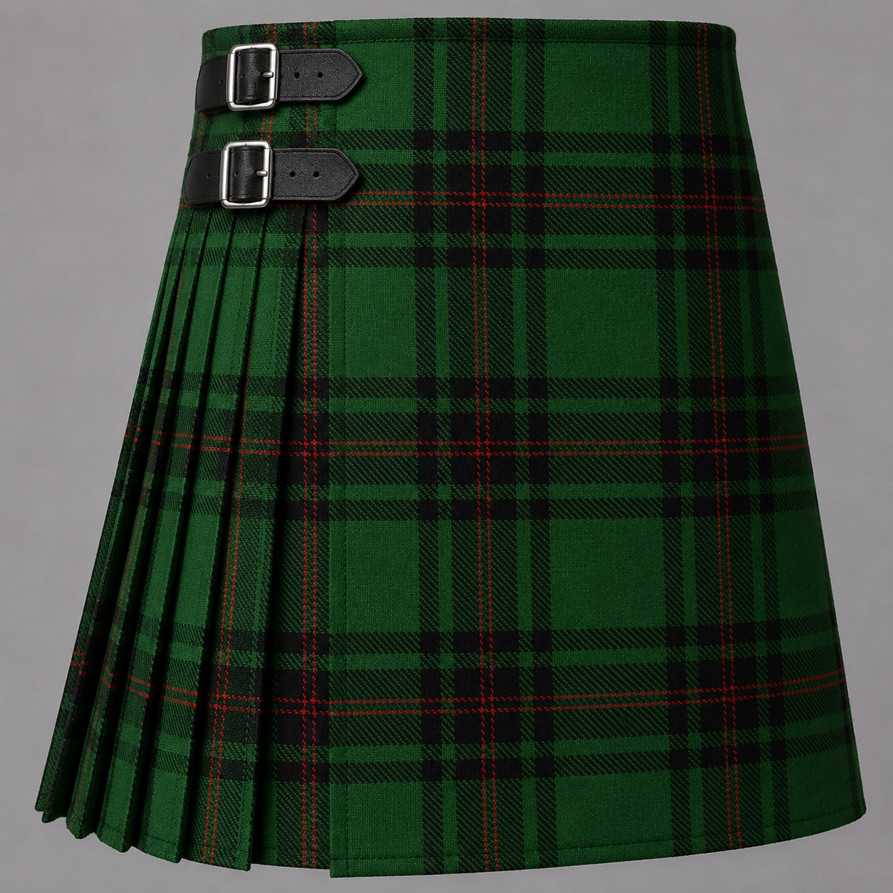Primrose Tartan Kilt featuring authentic Scottish tartan with traditional pleated Highland design