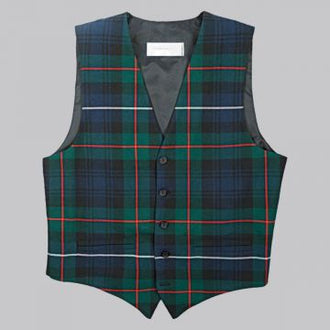 Robertson Hunting Modern tartan vest traditional Scottish waistcoat worn with kilt