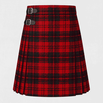 Ross Tartan Kilt featuring authentic Scottish clan tartan with traditional pleated Highland design
