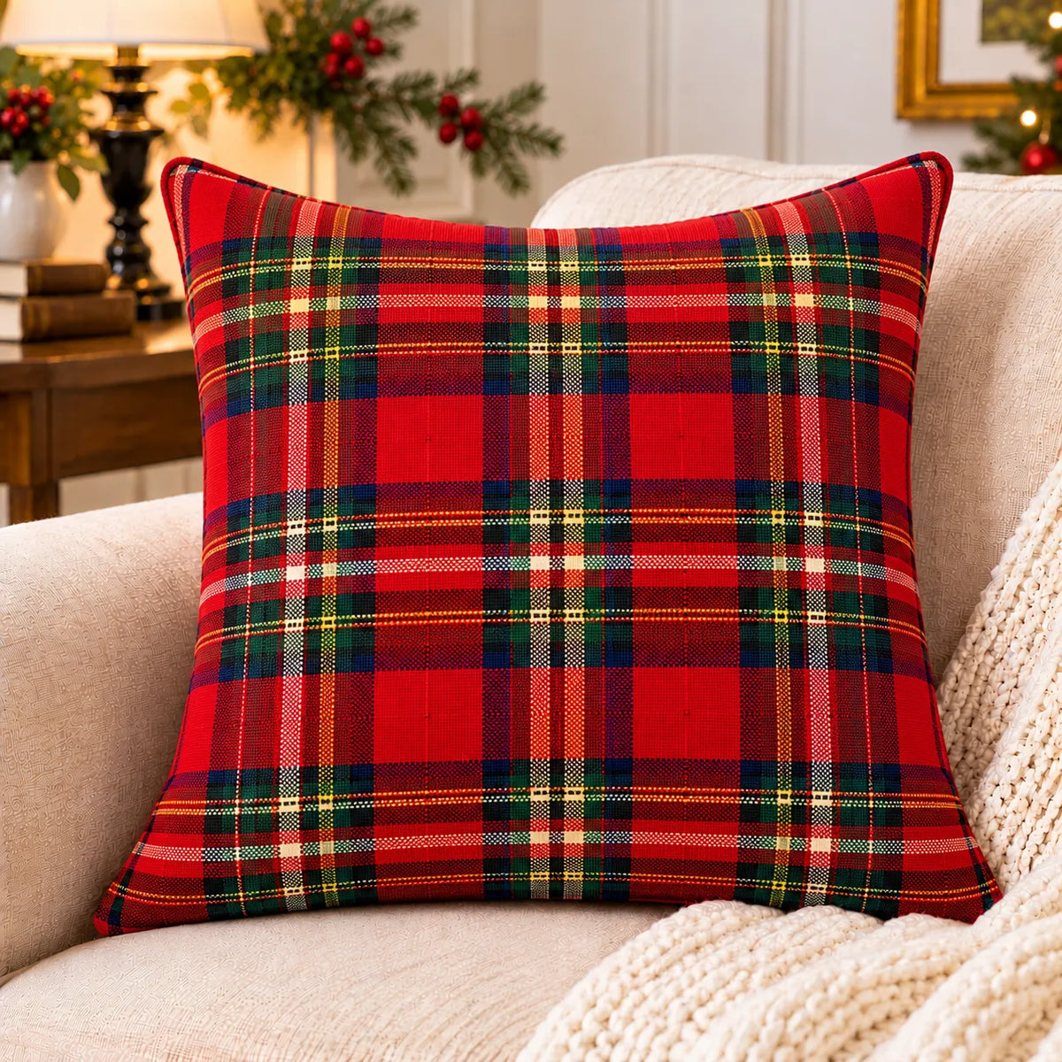 Royal Stewart Tartan Cushion
