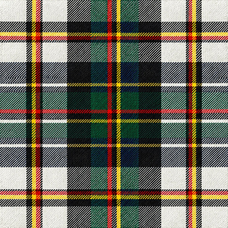 Scott Black/White Modern Tartan