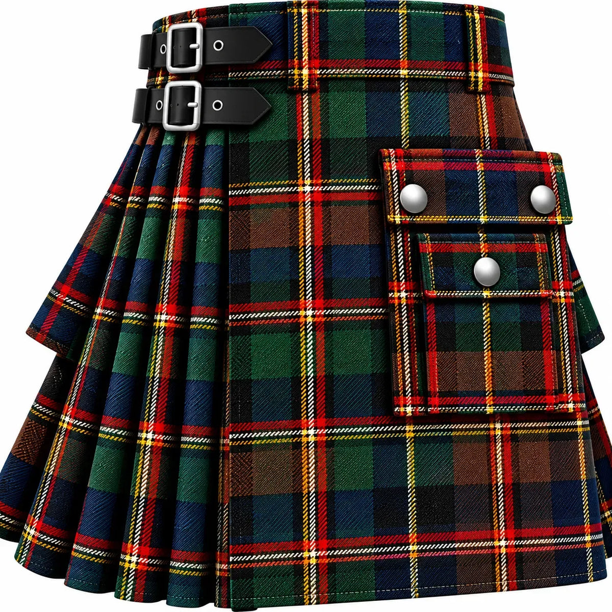 Scott Brown Modern Tartan Kilt in traditional Scottish Highland style

