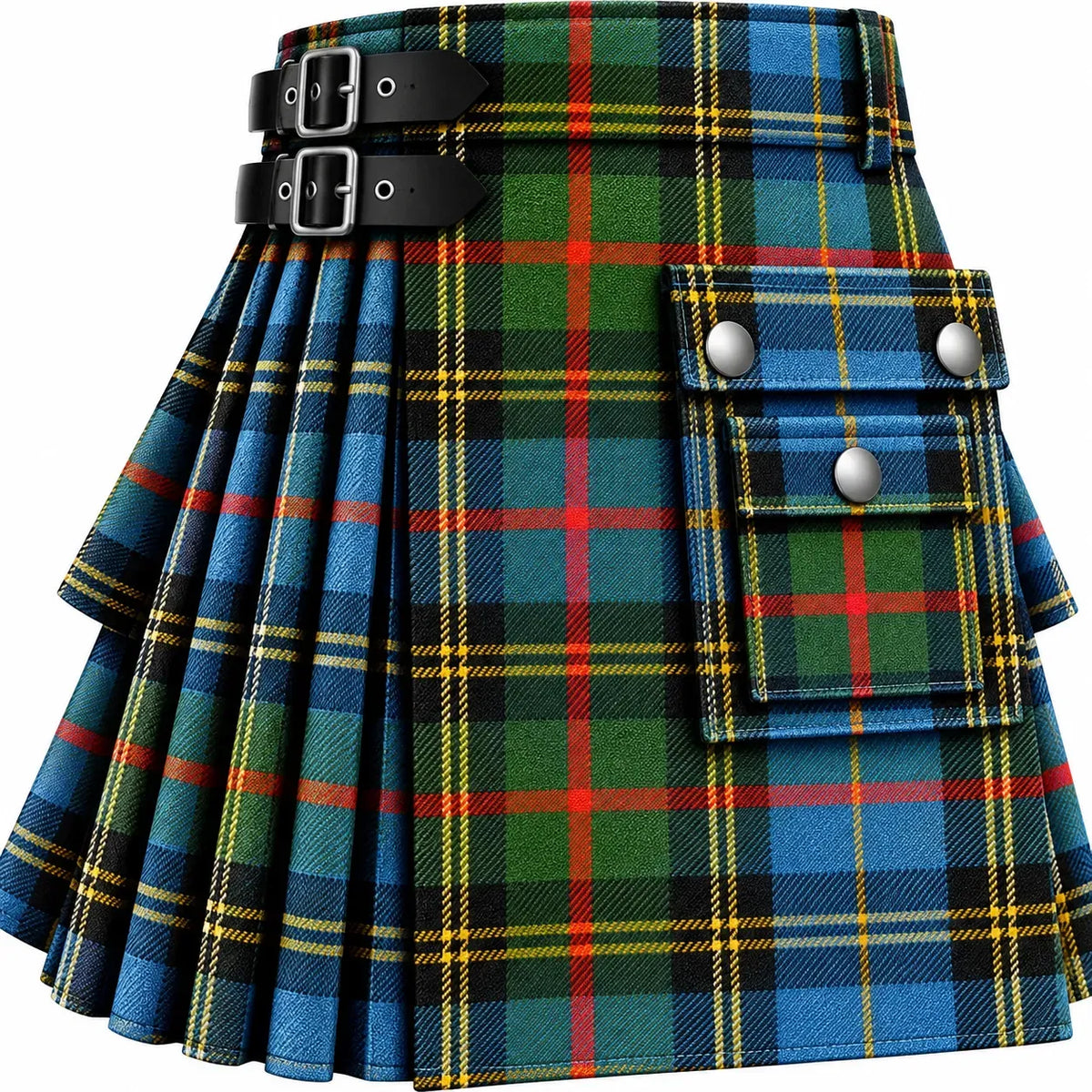 Scott Green Ancient Tartan Kilt in traditional Scottish Highland style