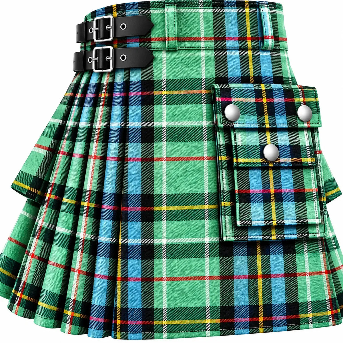 Scott Mint Tartan Kilt in traditional Scottish Highland style