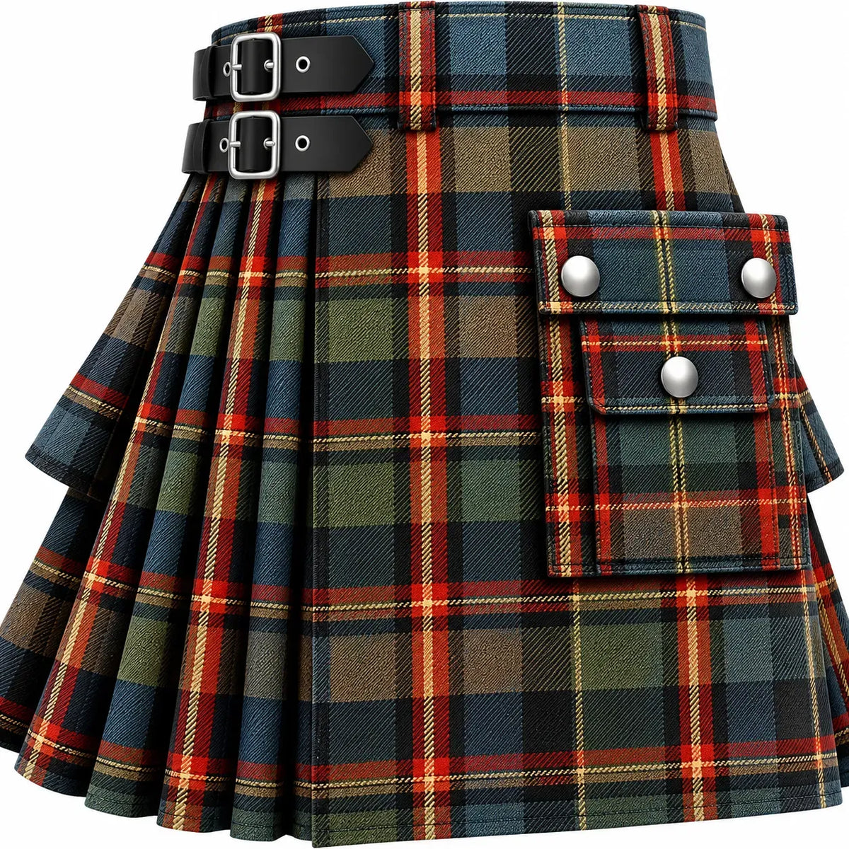 Scott Weathered PolyViscose BA591T Tartan Kilt in traditional Scottish Highland style