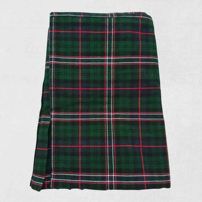 Scottish National Tartan Kilt with navy, green, and red check design