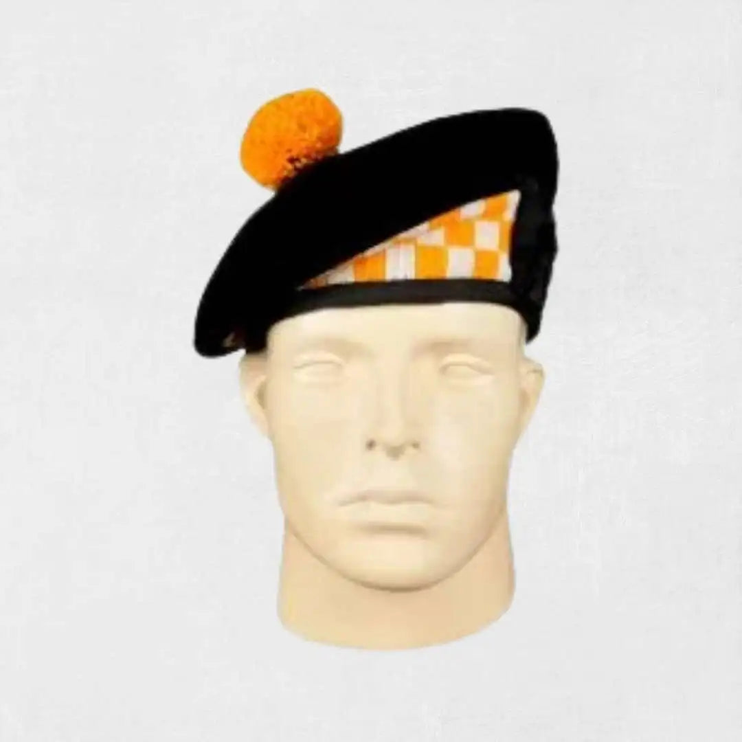 Scottish Pride Balmoral Hat made from premium wool with tartan band