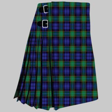 Sempill Tartan Kilt featuring authentic Scottish clan tartan with traditional pleated Highland design