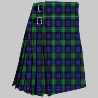 Sempill Tartan Kilt featuring authentic Scottish clan tartan with traditional pleated Highland design