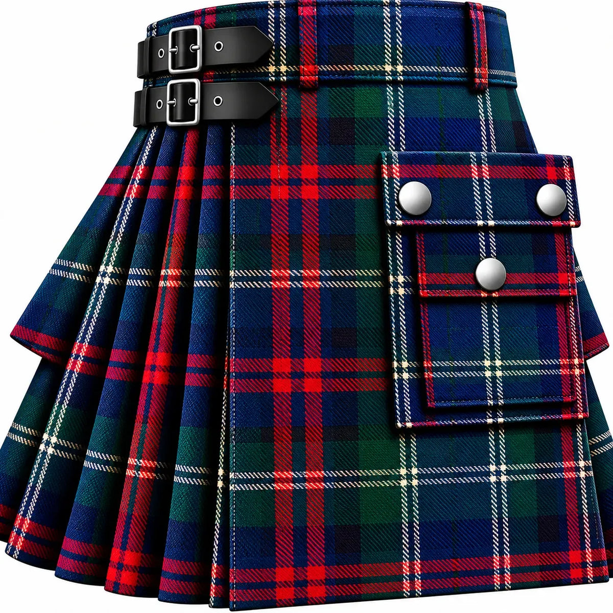 Sinclair Modern Tartan Kilt in traditional Scottish Highland style


