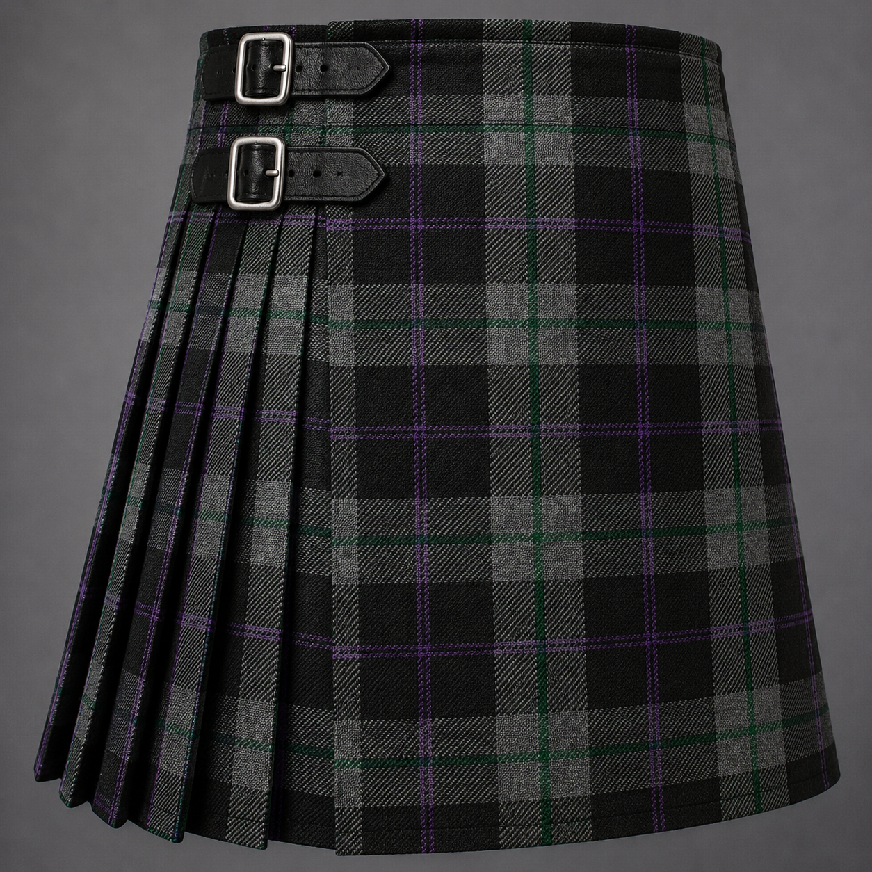 Smith Fehsenfeld Family Personal Tartan Kilt featuring authentic Scottish tartan with traditional pleated Highland design