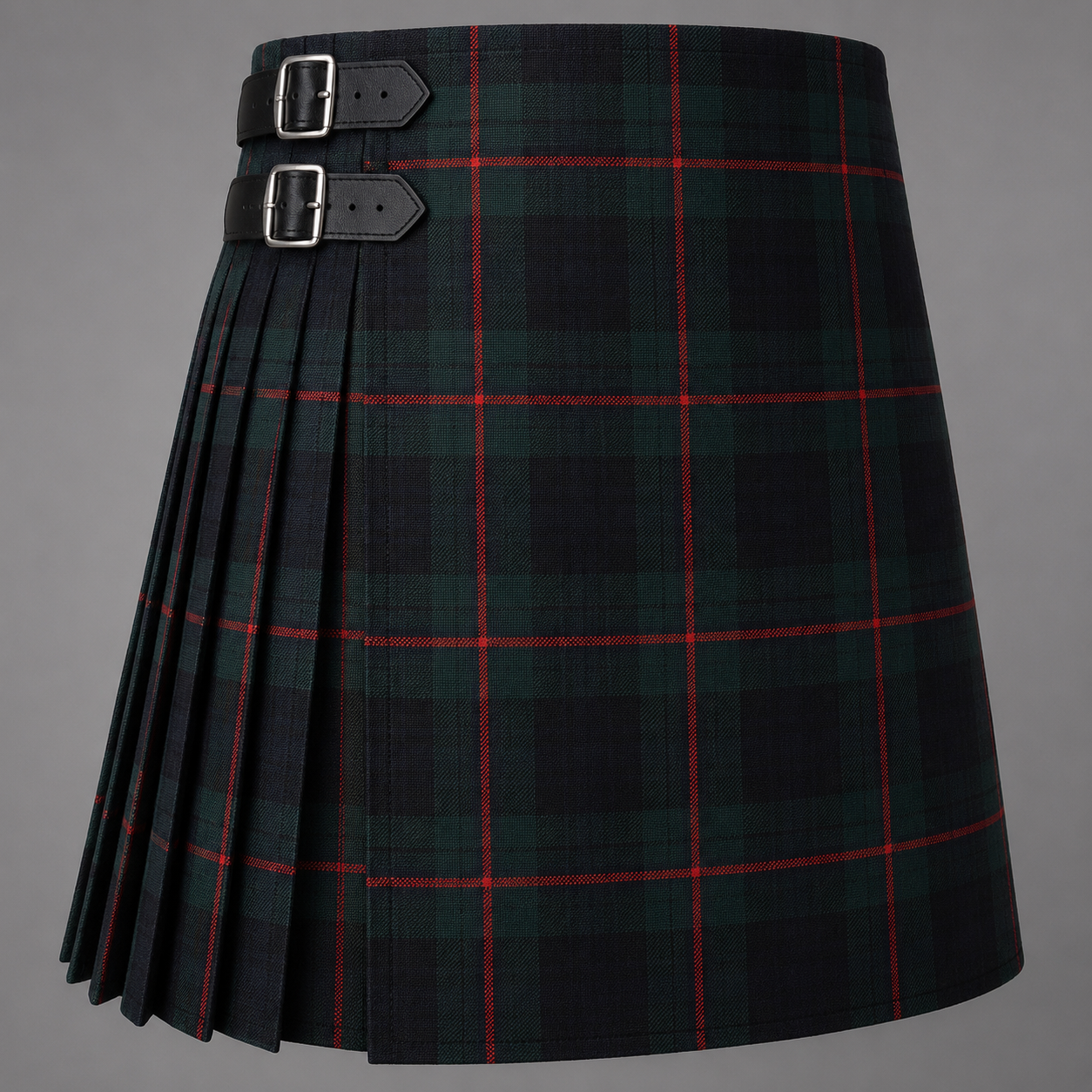 Spalding Tartan Kilt featuring authentic Scottish clan tartan with traditional pleated Highland design
