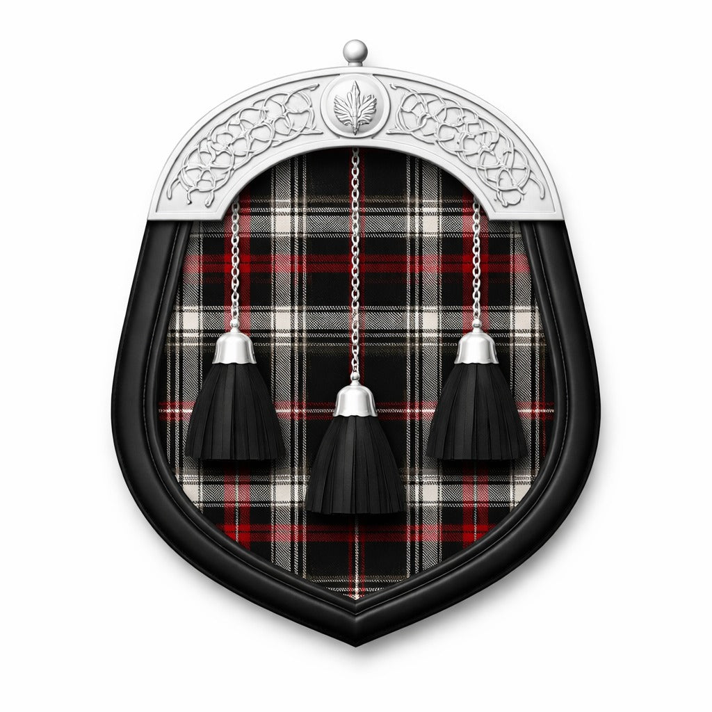 Spirit of Bruce tartan sporran with traditional Highland design for kilt outfits

