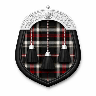 Spirit of Bruce tartan sporran with traditional Highland design for kilt outfits
