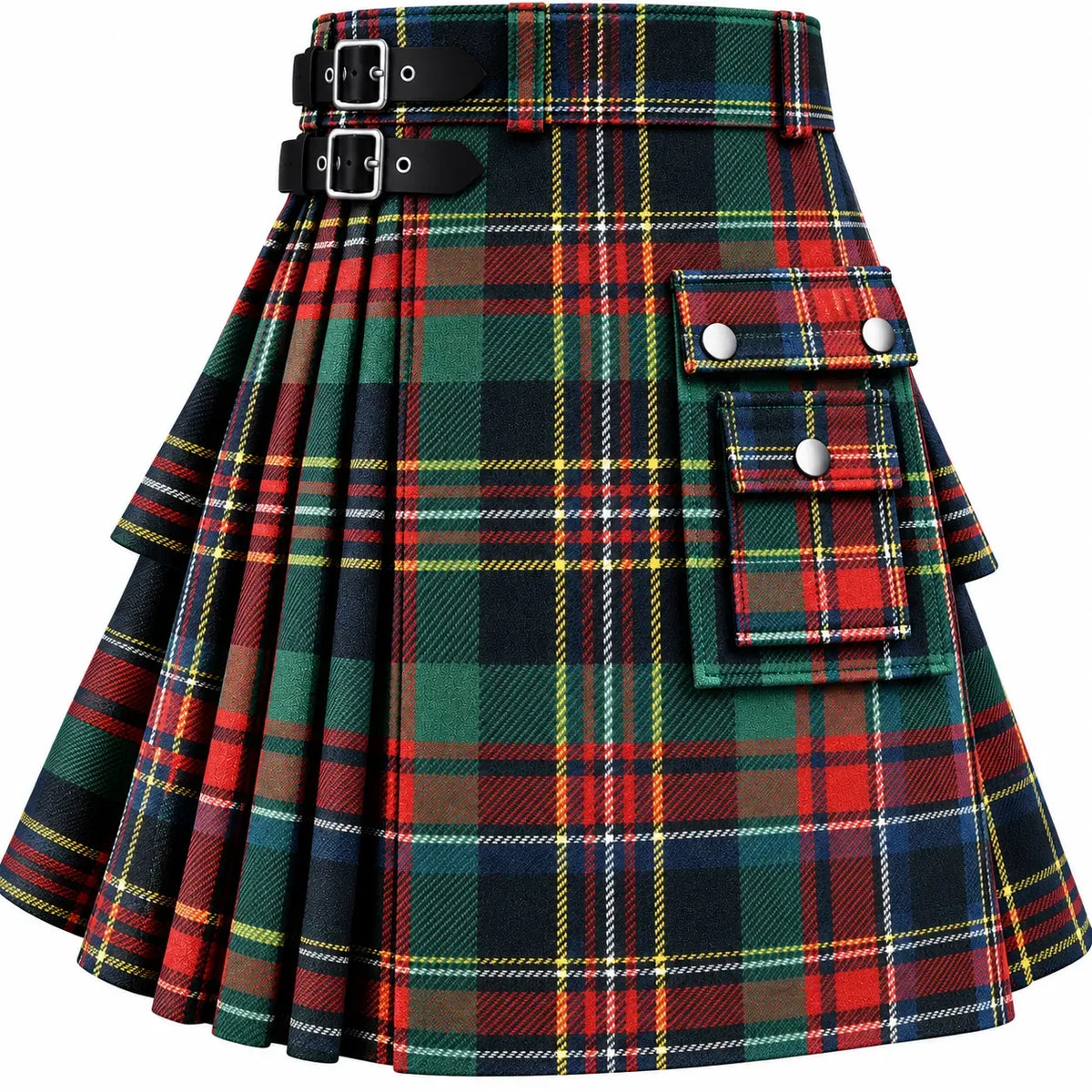 Stewart Hunting Modern Tartan Kilt in traditional Scottish Highland style