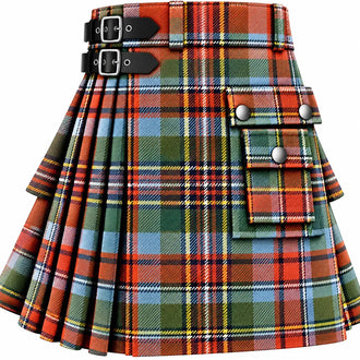 Shop the Stewart Old Sett Ancient Tartan Kilt for heritage-inspired Scottish Highland style. Ideal for weddings, clan gatherings, festivals, and formal events.