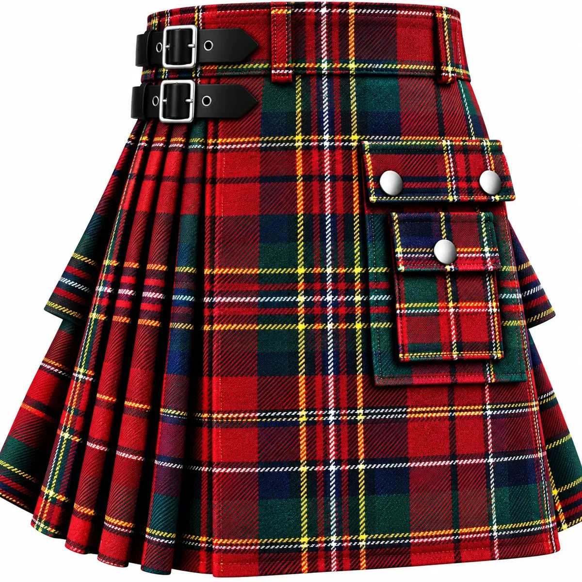 Stewart Old Sett Modern Tartan Kilt in traditional Scottish Highland style