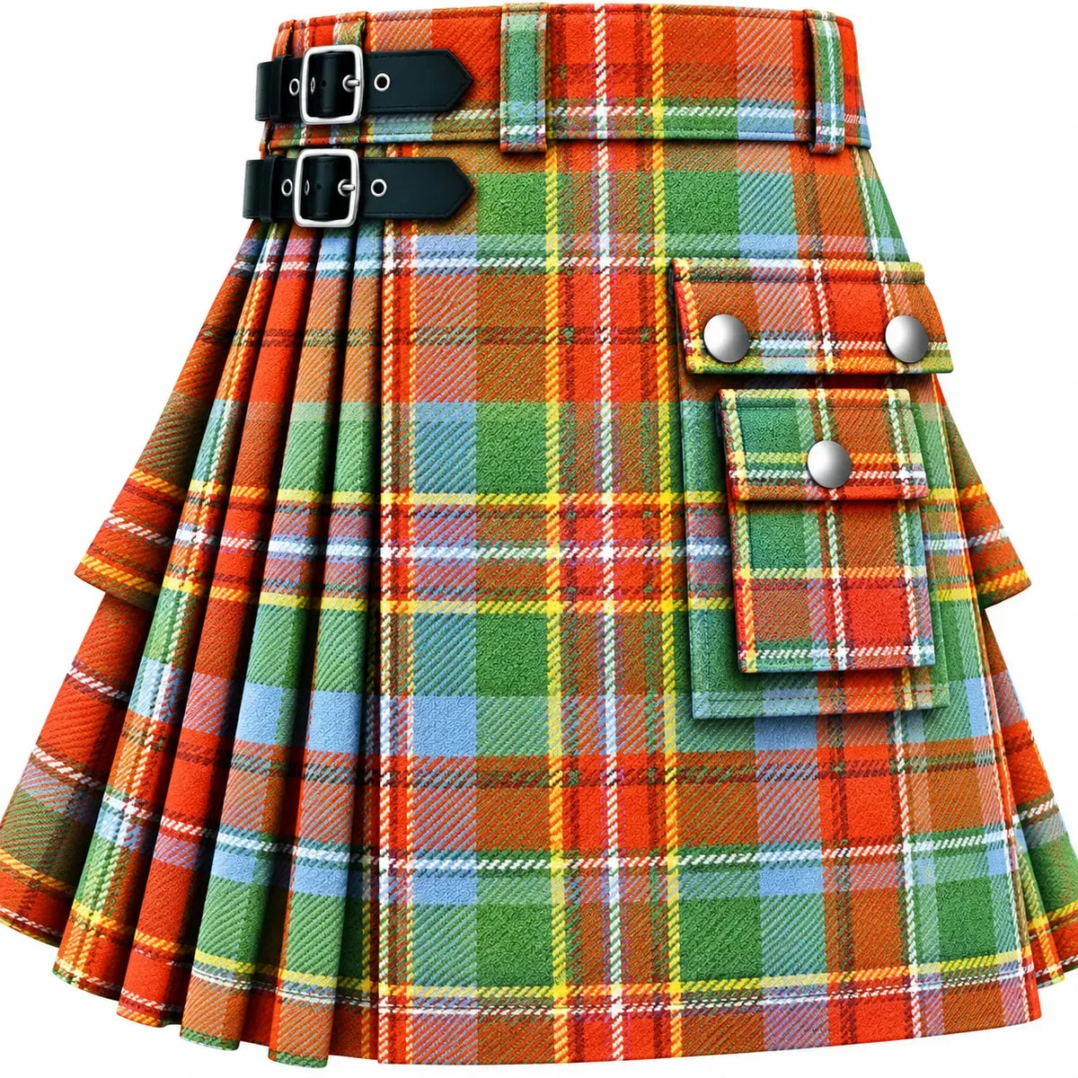 Stewart of Atholl Ancient Tartan Kilt in traditional Scottish Highland style

