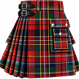 Stewart of Atholl Modern Tartan Kilt in traditional Scottish Highland style