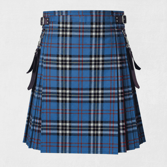 Thomson (Thompson) Tartan Kilt featuring authentic Scottish clan tartan with traditional pleated Highland design
