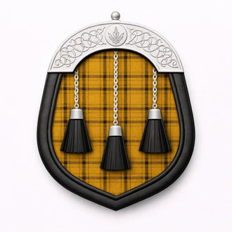 Titan tartan sporran with traditional Highland design for Scottish kilt outfits
