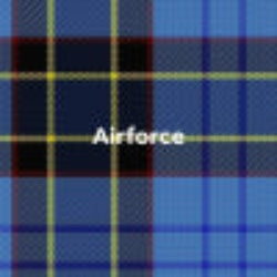US Air Force tartan in patriotic heritage pattern for formal and ceremonial wear