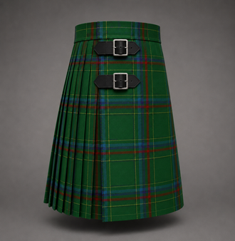 US Seabees Tartan Kilt featuring military-inspired tartan with traditional pleated Highland design