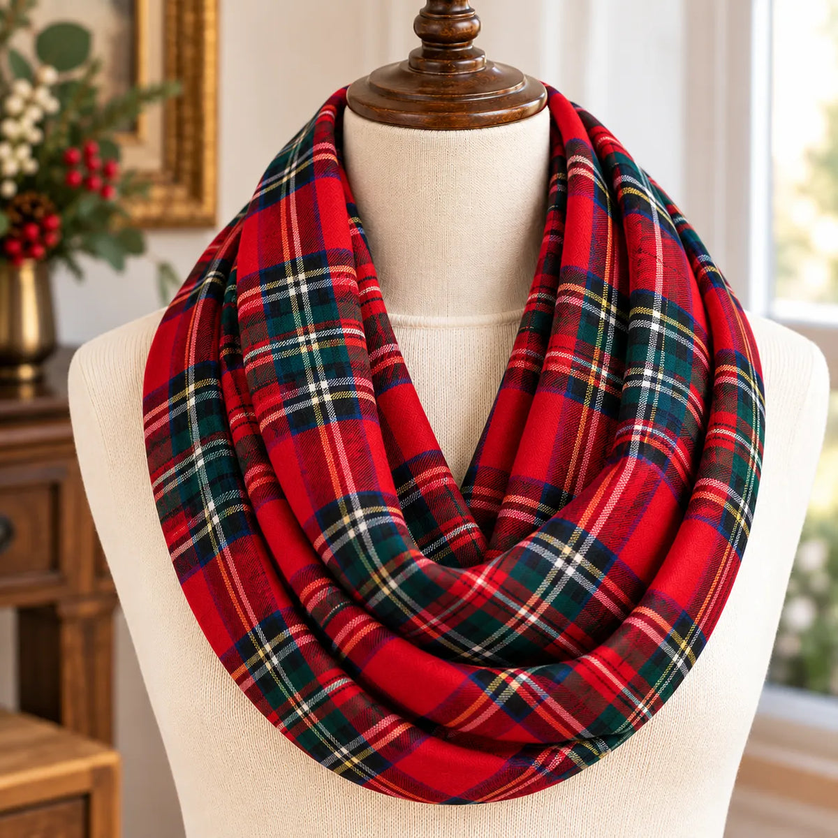 Wallace Tartan Infinity Scarf