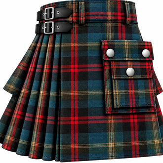 Wallace Weathered Tartan Kilt in traditional Scottish Highland style